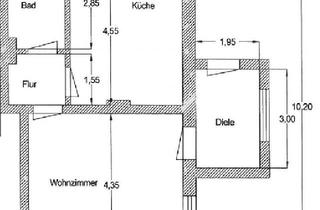 Wohnung mieten in Bollensdorfer Allee xx, 15370 Fredersdorf-Vogelsdorf, Praktisch geschnittene und großzügige 1-Zimmerwohnung mit Gartennutzung