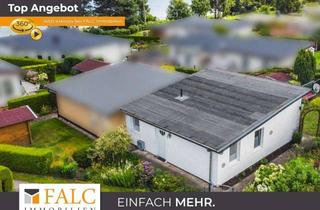 Haus kaufen in 23992 Zurow, Reihenendbungalow mit Wintergarten und Bootsanleger – idyllisches Wohnen in der Seesiedlung