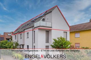 Wohnung kaufen in 67454 Haßloch, Neuwertige Dachgeschoss – ETW mit zwei Balkonen und Stellplatz!