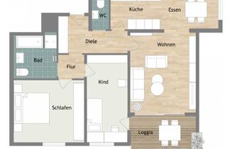 Wohnung mieten in Oelkerstraße 13, 33699 Hillegossen, Ansprechende 3-Zimmer-Wohnung mit Einbauküche in Bielefeld