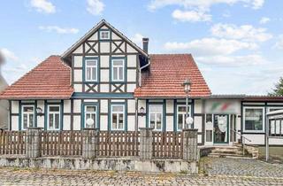 Haus kaufen in 37445 Walkenried, Fachwerkjuwel unter Denkmalschutz: Wohn- und Geschäftshaus mit Charme und Klosterblick in Walkenried