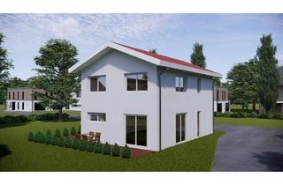 Haus kaufen in 89281 Altenstadt, Neubau Wohnpark "Am Mühlbach" in Altenstadt - 2 Doppelhäuser und 5 Einfamilienhäuser in Massivholzba