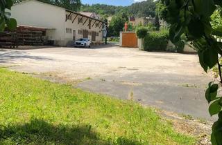 Gewerbeimmobilie kaufen in 06628 Bad Kösen, Seltenes Wassergrundstück mit Lagerhalle, Bürofläche und Garagen in zentraler Lage von Bad Kösen