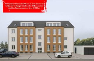 Wohnung kaufen in 86368 Gersthofen, KfW-Förderdarlehen verfügbar – helle Gartenwohnung mit 5 Zimmern, KfW 70 EE Standard