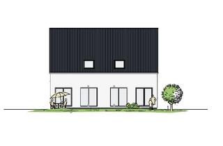 Haus mieten in 55278 Uelversheim, Moderne Neubau-Doppelhaushälfte KfW 40QNG mit freiem Naturblick – Erstbezug zur Miete