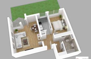 Wohnung kaufen in Wettersteinplatz, 81547 Untergiesing, BEZUGS- u PROVISIONSFREI! 2-Zi-Gartenwohnung - Wettersteinplatz