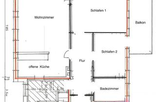 Wohnung mieten in 23743 Grömitz, 3-Zimmer Altbauwohnung, Balkon, EBK