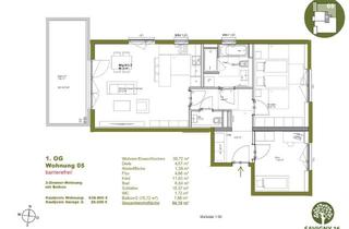 Wohnung kaufen in Savignystraße 16, 84034 West, Barrierefreie 3-Zimmer-Whg. mit 15 m² Westbalkon