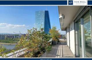 Penthouse mieten in 60594 Frankfurt, Penthouse-Maisonette mit Panoramablick am Deutschherrnufer