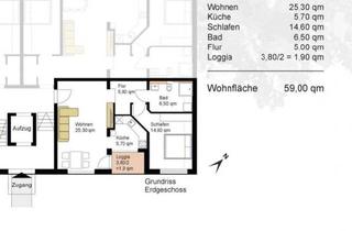 Wohnung kaufen in 63073 Offenbach, Offenbach am Main - Neubau 2-Zimmer ETW im Neubaugebiet Offenbach Bieber