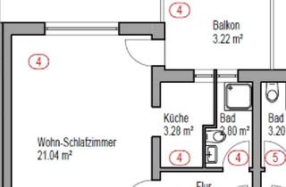Wohnung mieten in Zur Forstquelle, 69126 Boxberg, 1-Zimmer-Wohnung mit Balkon zum 01.10.2025