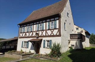 Haus kaufen in 96181 Rauhenebrach, Historisches Fachwerkhaus (Einzeldenkmal) mit viel Platz (ca. 200 m² Wfl.) + Nebengebäude + Garten