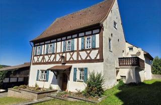 Haus kaufen in 96181 Rauhenebrach, Historisches Fachwerkhaus (Einzeldenkmal) mit viel Platz (ca. 200 m² Wfl.) + Nebengebäude + Garten