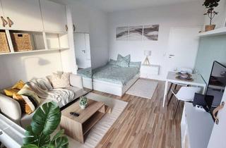 Immobilie mieten in Frölichstraße 18, 86150 Innenstadt, Möbliertes Apartment direkt am Hbf Augsburg mit großem Westbalkon in ruhiger Lage