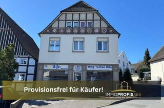 Haus kaufen in 59581 Warstein, Provisionsfrei für Käufer! Unikat 2 Wohnungen, Laden, Traumgarten, versteckte Schreinerei entdecken!