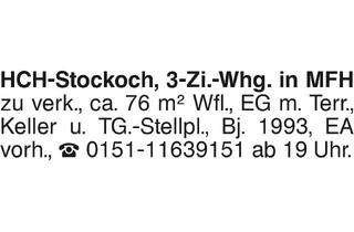 Wohnung kaufen in 72379 Hechingen, HCH-Stockoch 3-Zi.-Whg.