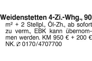 Wohnung mieten in 89197 Weidenstetten, Weidenstetten