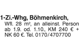 Wohnung mieten in 89558 Böhmenkirch, 1-Zi.-Whg in Böhmenkirch