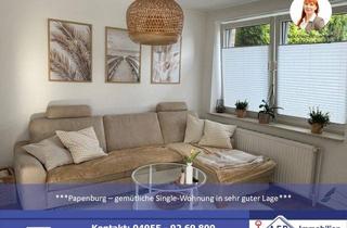 Wohnung mieten in 26871 Papenburg, ***Gemütliche Single-Wohnung in Papenburg in sehr guter Lage***