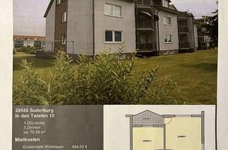Wohnung mieten in In Den Twieten 10, 29556 Suderburg, Nachmieter für schöne 3-Zimmer-Wohnung mit Balkon gesucht