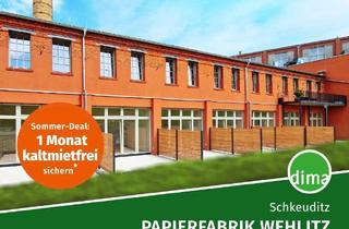 Wohnung mieten in Fabrikstraße 25, 04435 Schkeuditz, ERSTBEZUG sanierte Papierfabrik | Maisonette-Whg. mit Südwest-Terrasse, Garten, Gäste-WC, HWR u.v.m.