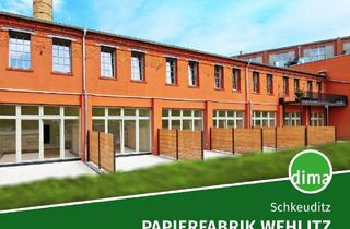Wohnung mieten in Fabrikstraße 25, 04435 Schkeuditz, ERSTBEZUG sanierte Papierfabrik | Maisonette-Whg. mit Südwest-Terrasse, Garten, Gäste-WC, HWR u.v.m.