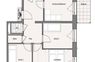 Wohnung mieten in Landfliegerstraße 10, 12487 Johannisthal, Praktische 4-Zimmer-Wohnung mit Einbauküche und Balkon
