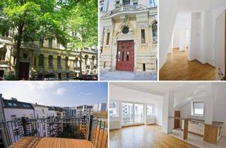 Wohnung mieten in 04107 Leipzig, Helle DG-Wohnung am Clara-Park, Parkett, Balkon, inkl. Einbauküche, Bad m. Fenster u.v.m.
