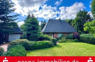 Haus kaufen in 25842 Langenhorn, Ein Refugium im Grünen – Walmdach-Bungalow mit parkähnlichem Grundstück