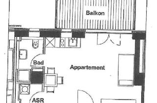 Wohnung mieten in Heideloffstr., 90478 Nürnberg, Vollmöbliertes 1 Zi.-Apartment für Studenten