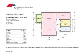 Wohnung mieten in Wilhelm-Pieck-Straße, 06193 Löbejün, 3-Raum-Wohnung mit Dusche im 1. Geschoss in Löbejün zu vermieten