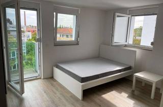 Wohnung mieten in Friedberger Straße, 86161 Herrenbach, Exklusive, möblierte 1 ZKB Stadtzentrum/Rotes Tor mit Balkon, provisionsfrei, neuwertig