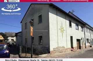 Haus kaufen in 65375 Oestrich-Winkel, Ehemaliges Weingut in Hallgarten:1-2 Familienhaus mit Lagerfläche und großem Innenhof