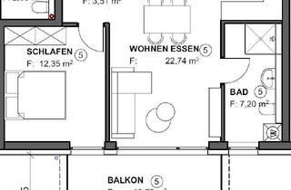 Wohnung kaufen in Buchenweg, 78585 Bubsheim, Schöne 2,5 Zimmer Wohnung mit Terrasse in Bubsheim - 5