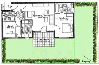 Wohnung mieten in 61381 Friedrichsdorf, 3-Zi-Wohnung mit Terrasse, Garten & Solaranlage