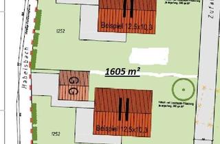 Grundstück zu kaufen in Habelsbachstraße, 84082 Laberweinting, Baugrundstück mit ca. 1605 m² für 2 EFH plus 2 Doppelgaragen in Laberweinting-Habelsbach