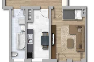 Wohnung mieten in Straße Des Friedens 38, 06217 Merseburg, *Schöne Singlewohnung - Erstbezug nach Sanierung*