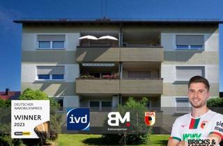 Wohnung kaufen in 86368 Gersthofen, Top-gepflegte 3-Zimmer-Wohnung mit Balkon & Einzelgarage, ruhige Wohnlage -vermietet-