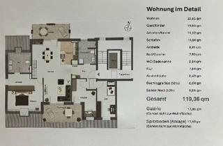 Wohnung kaufen in 38114 Braunschweig, Braunschweig - Exklusive stadtnahe 4-Zimmer DG Wohnung mit Südloggia+Nordbalkon
