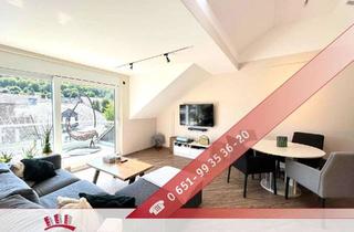 Wohnung kaufen in 54344 Kenn, Kenn: aufwändig sanierte, moderne und helle Dachgeschosswohnung mit Balkon – ideal für Paare !