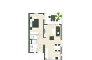 Wohnung kaufen in Langackerweg, 79115 Haslach, Geräumige 2-Zimmer Wohnung im 1. OG! (08)