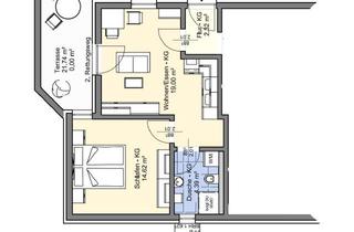 Wohnung mieten in 75392 Deckenpfronn, Erstbezug in eine wunderschöne 2 Zimmer Einliegerwohnung mit Tiefterasse und Einbauküche