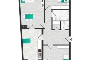 Wohnung mieten in Fragnergasse, 84453 Mühldorf, Frisch renovierte 3-Zimmer-Whg mit Balkon und Einbauküche im Herzen von Mühldorf – Erstbezug Okt/Nov