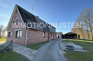 Haus kaufen in 21775 Steinau, #IMMOTIONAL - ZWEIFAMILIENHAUS IN RUHIGER LAGE MIT SCHEUNE UND 61.835 QM Land