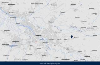 Grundstück zu kaufen in 28876 Oyten, Baugrundstück in bester Lage – Eingewachsen, uneinsehbar und mit weitem Blick ins Grüne