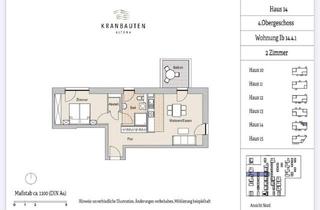 Wohnung mieten in Felicitas-Kukuck-Straße 3c, 22765 Altona-Nord, 65 m² Traumwohnung mit Balkon in moderner Mitte-Altona-Neubau