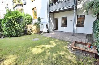 Wohnung mieten in Holbeinstraße 46, 09111 Zentrum, 4-Zimmer-Terrassenwohnung mit 45,5m² Garten - gehobener Innenausstattung - 2021 saniert