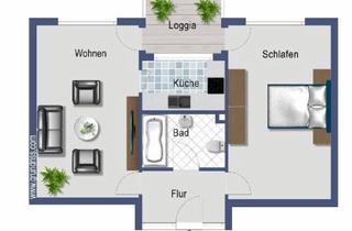 Wohnung mieten in Thüringer Straße 26, 65428 Rüsselsheim am Main, Helle 2-Zimmer-Wohnung mit Balkon, Keller und Stellplatz