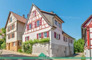 Haus kaufen in 74379 Ingersheim, Kernsaniertes 1-2 Familien-Fachwerkhaus mit viel Platz & charmantem Garten