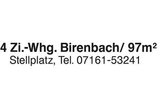 Wohnung mieten in 73102 Birenbach, 4 Zi..-Whg. Birenbach